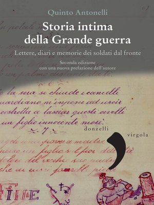 cover image of Storia intima della Grande guerra